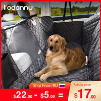 Rodanny Waterproof Portable Folding Car Dog Carrier Seat Cover Scratch Proof Hammock with Zipper and Pocket Travel Mats